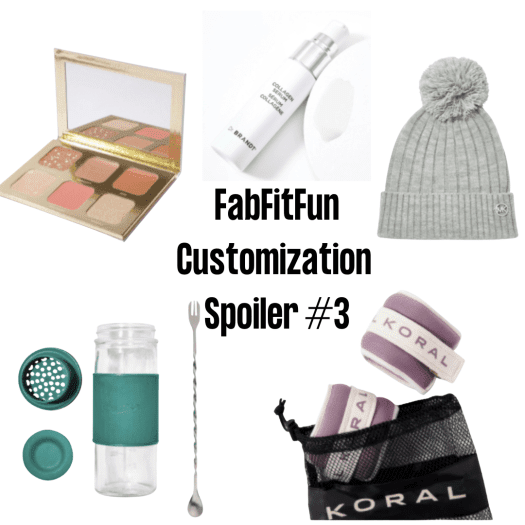 FabFitFun Winter 2021 Spoilers Customization Options 3 & 4