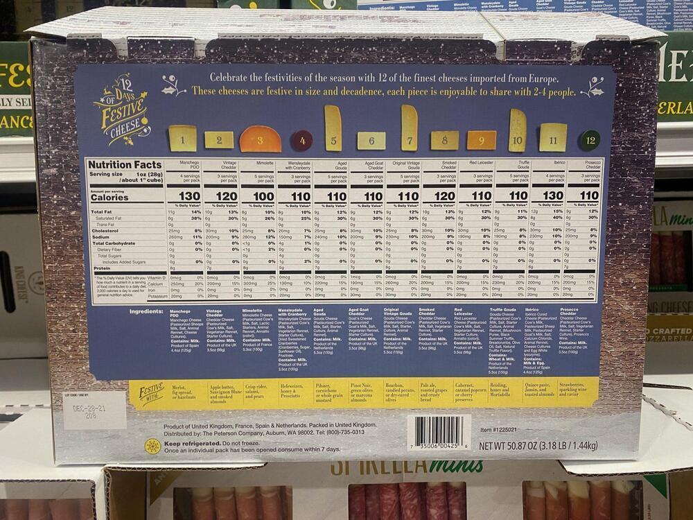 Costco 12 Days of Festive Cheese Advent Calendar - On Sale Now - Subscription Box Ramblings Costco 12 Days of Festive Cheese Advent Calendar - On Sale Now - Subscription Box Ramblings