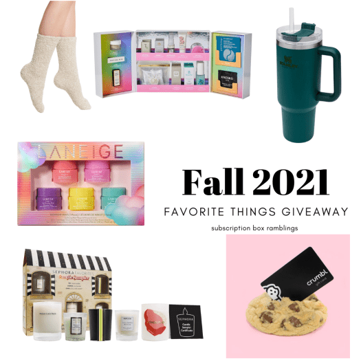 Read more about the article Subscription Box Ramblings Fall 2021 Giveaway!