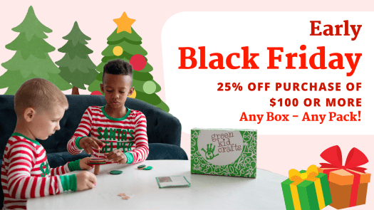 Green Kid Crafts Holiday Sale - Save 25%