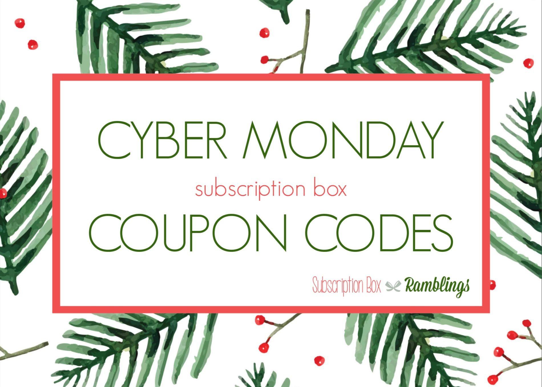 Cyber Monday Coupon Code Round-Up