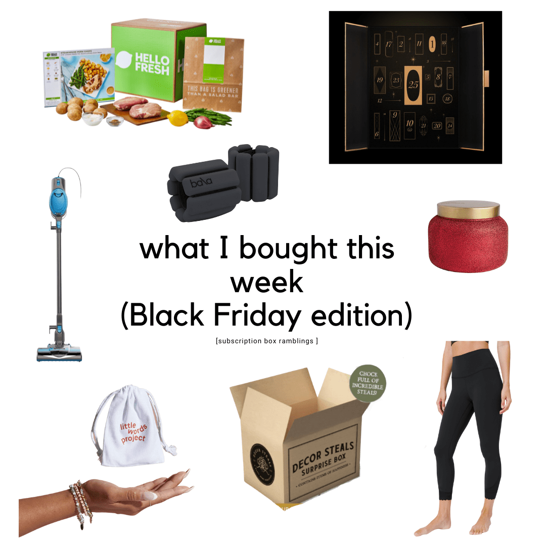 What I Bought This Week – Black Friday Edition