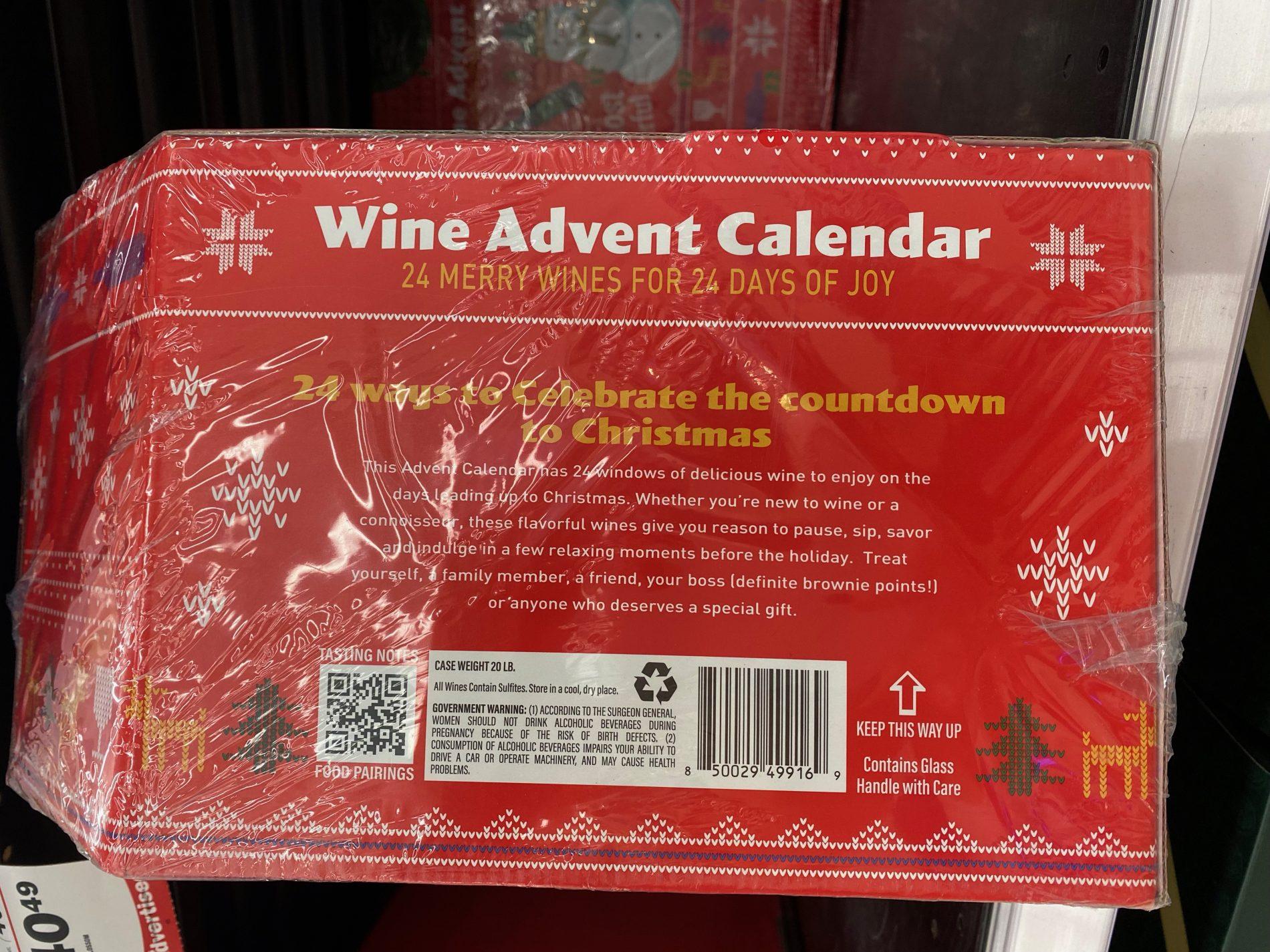 Meijer Snowman Sweater Wine Advent Calendar 2021 Subscription Box