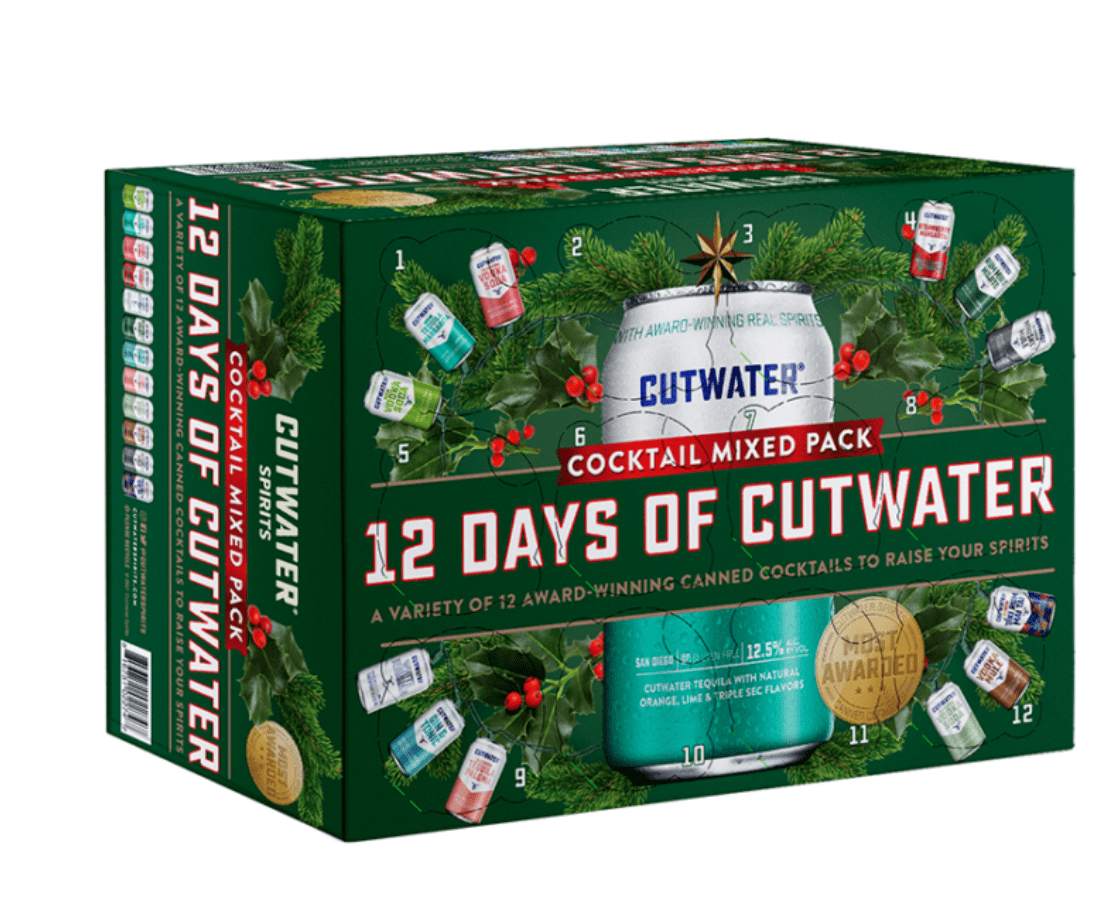 12 Days of Cutwater Cocktail Mixed Pack Advent Calendar
