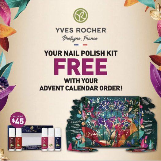Yves Rocher 2021 Advent Calendar – Free Nail Polish Kit