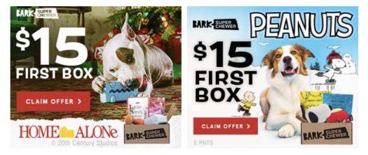 BarkBox Super Chewer Coupon Code – First Box for $15
