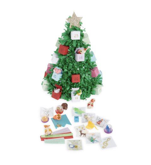 Tops Mailbu 14-Inch Christmas Tree Advent Calendar Tabletop Piñata