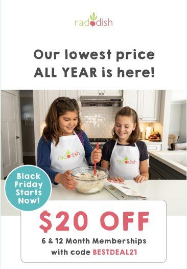 Raddish Kids Black Friday Sale - Save $20 Off a New Subscription