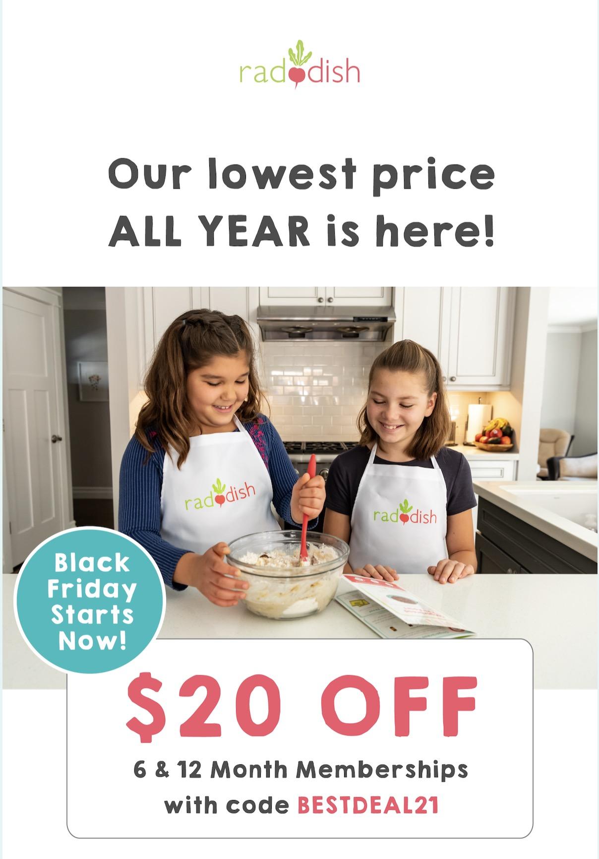 Raddish Kids Black Friday Sale – Save $20 Off a New Subscription