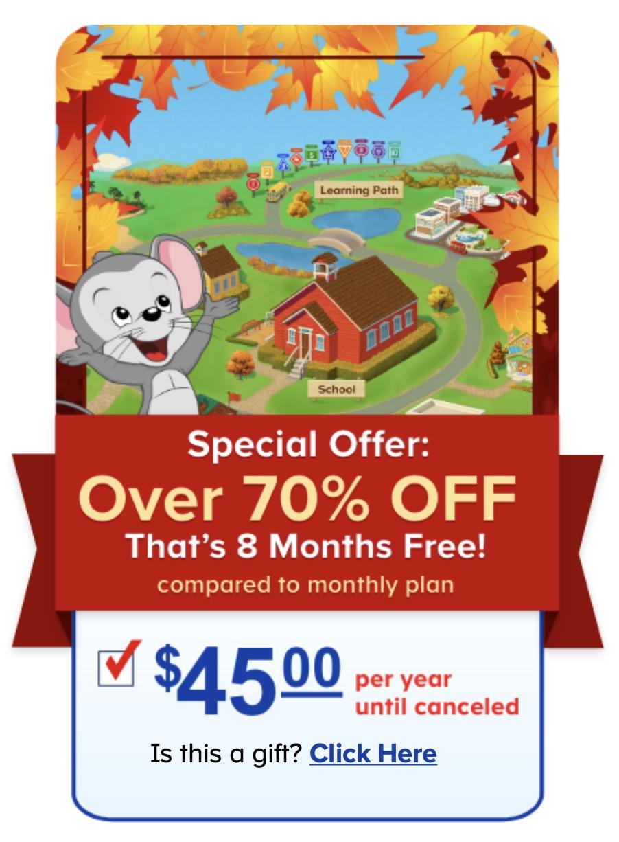 ABC Mouse – Save 70% off for Black Friday!
