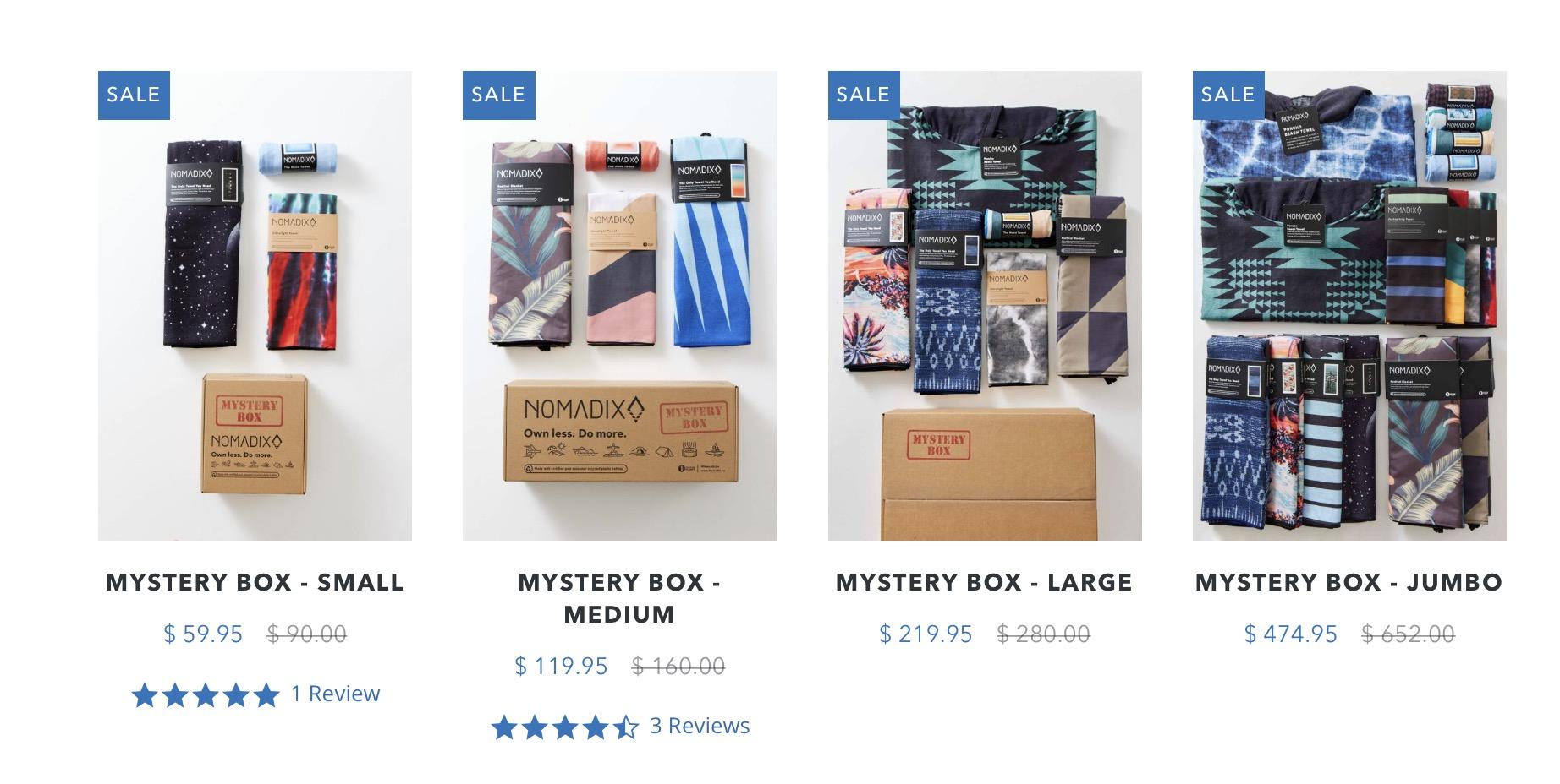 Nomadix Black Friday Mystery Boxes