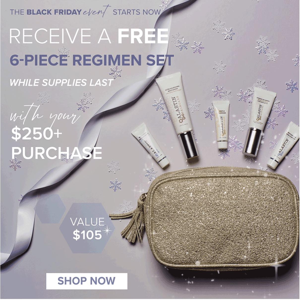 Read more about the article Alastin – FREE 6-Piece Regimen Set with Purchase