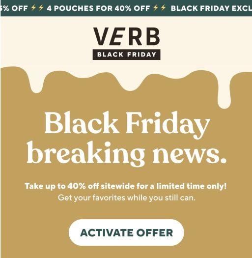 Read more about the article Verb Black Friday Sale – Save Up to 40% Off!