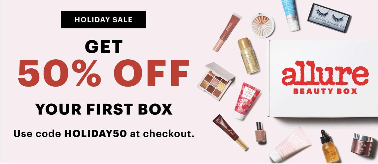 Allure Beauty Box Black Friday Coupon Code – Get 50% off Your First Box