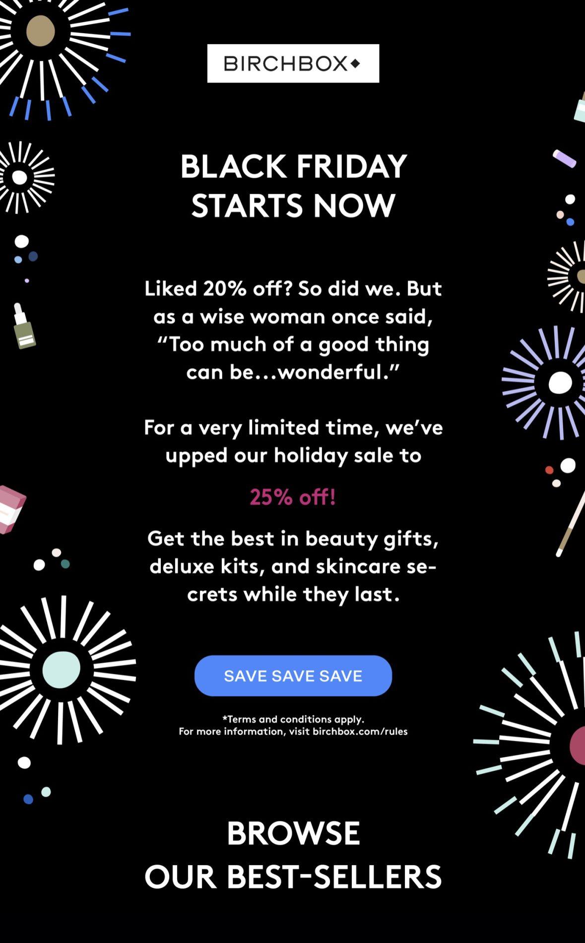 Read more about the article Birchbox Black Friday Sale – save 25% Off Everything!
