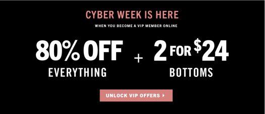 Fabletics Cyber Monday Friday Sale – 80% off Everything + 2 for $24 Leggings
