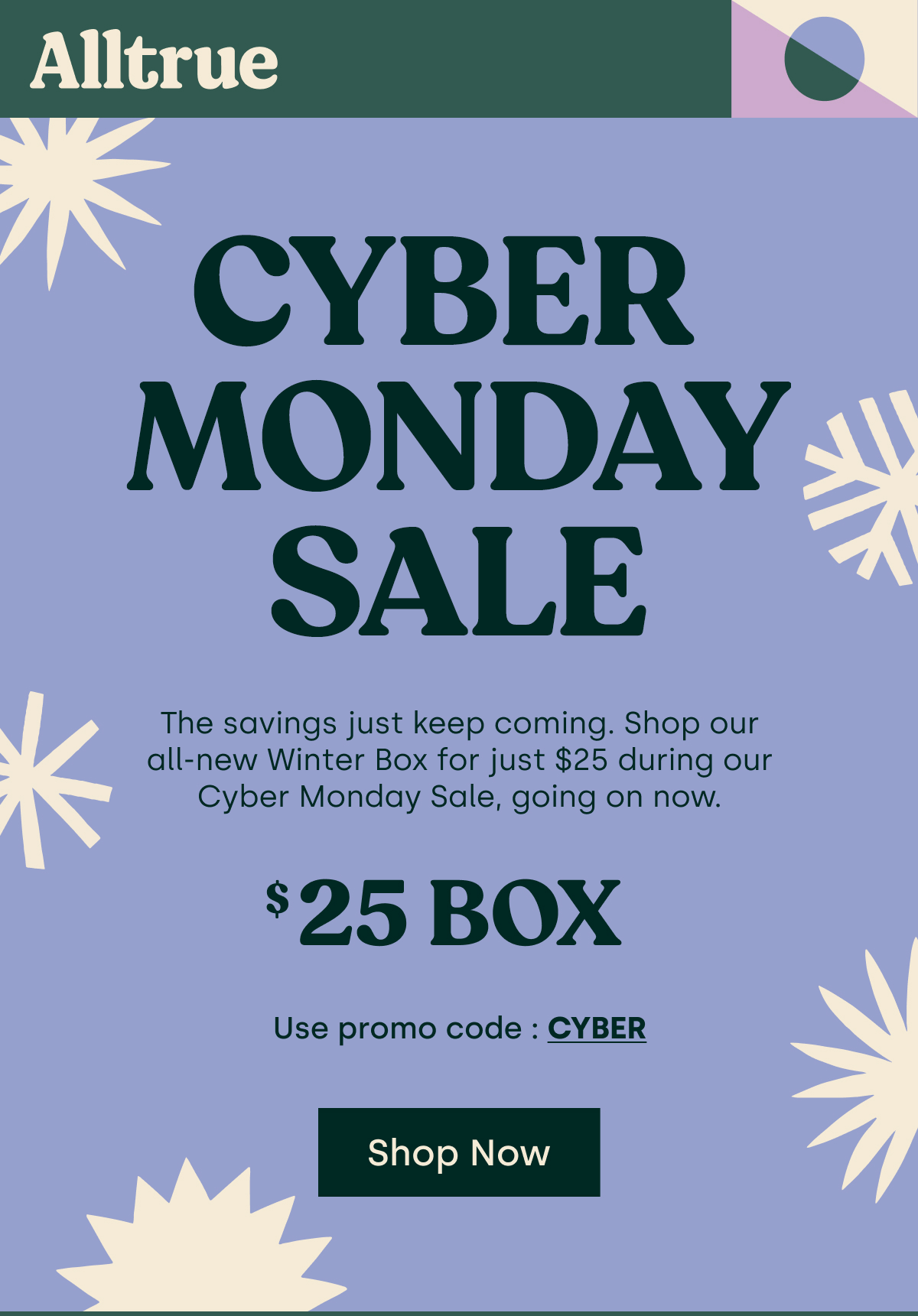 Read more about the article Alltrue Cyber Monday Sale EXTENDED – Save 50% off the Winter Box