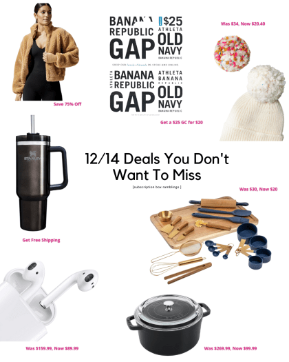 Deals You Don’t Want to Miss – 12/14