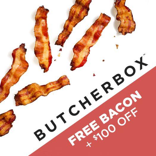 Read more about the article Butcher Box – FREE Bacon for Life+ $100 Off!