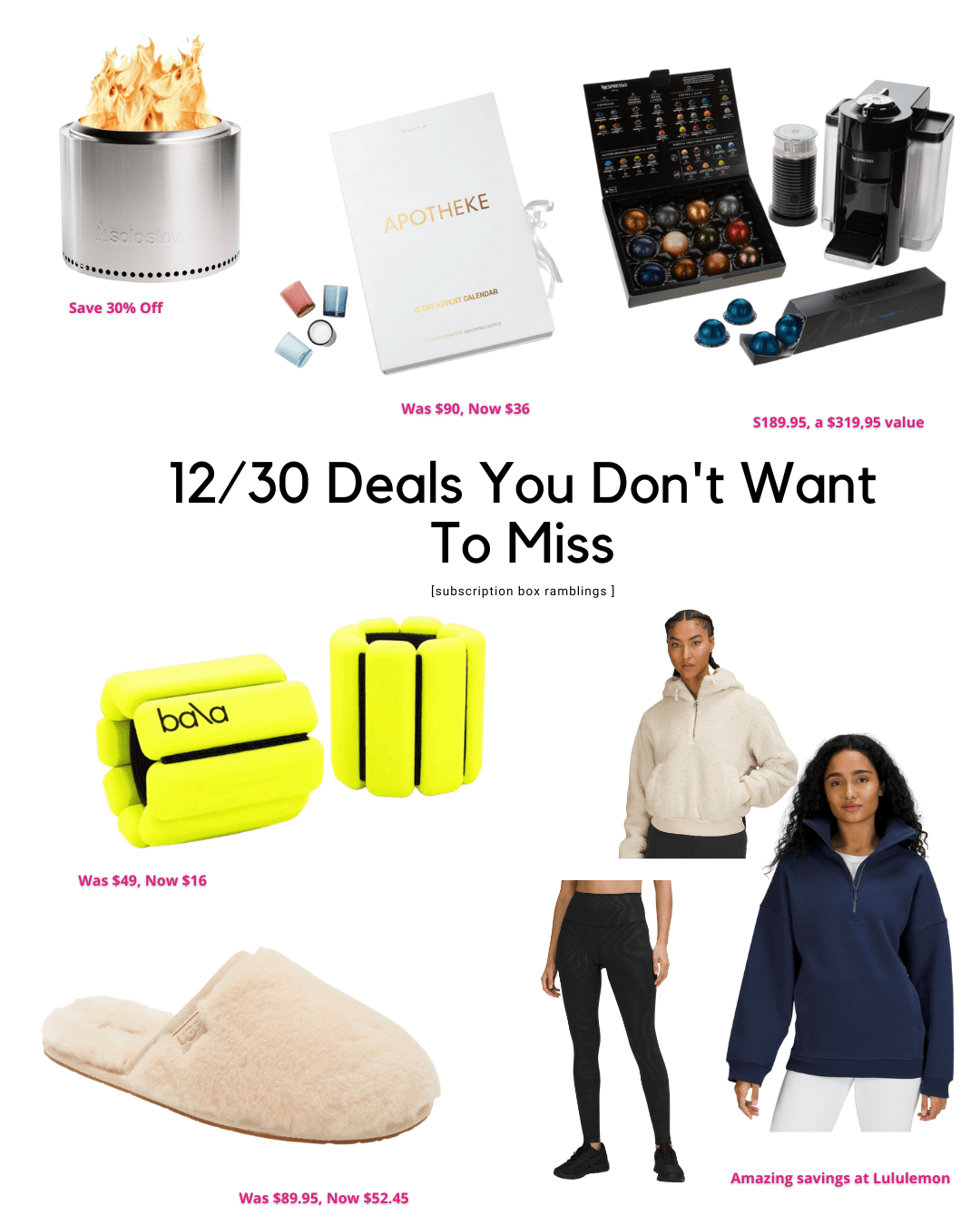 Deals You Don’t Want to Miss – 12/30