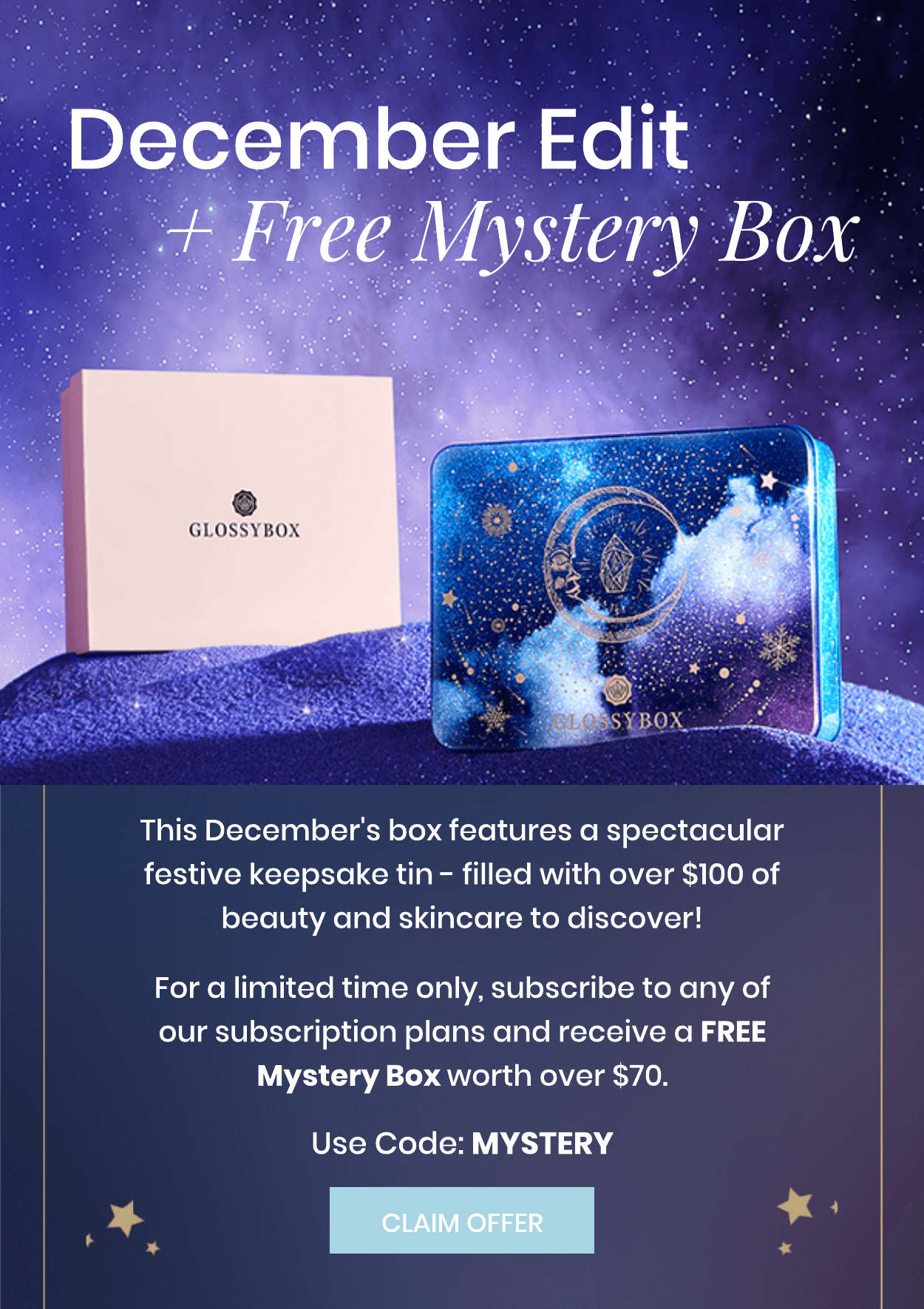 GLOSSYBOX Coupon Code – Free Mystery Box!