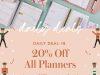 Erin Condren Deal Day #8 – Save 20% off All Planners