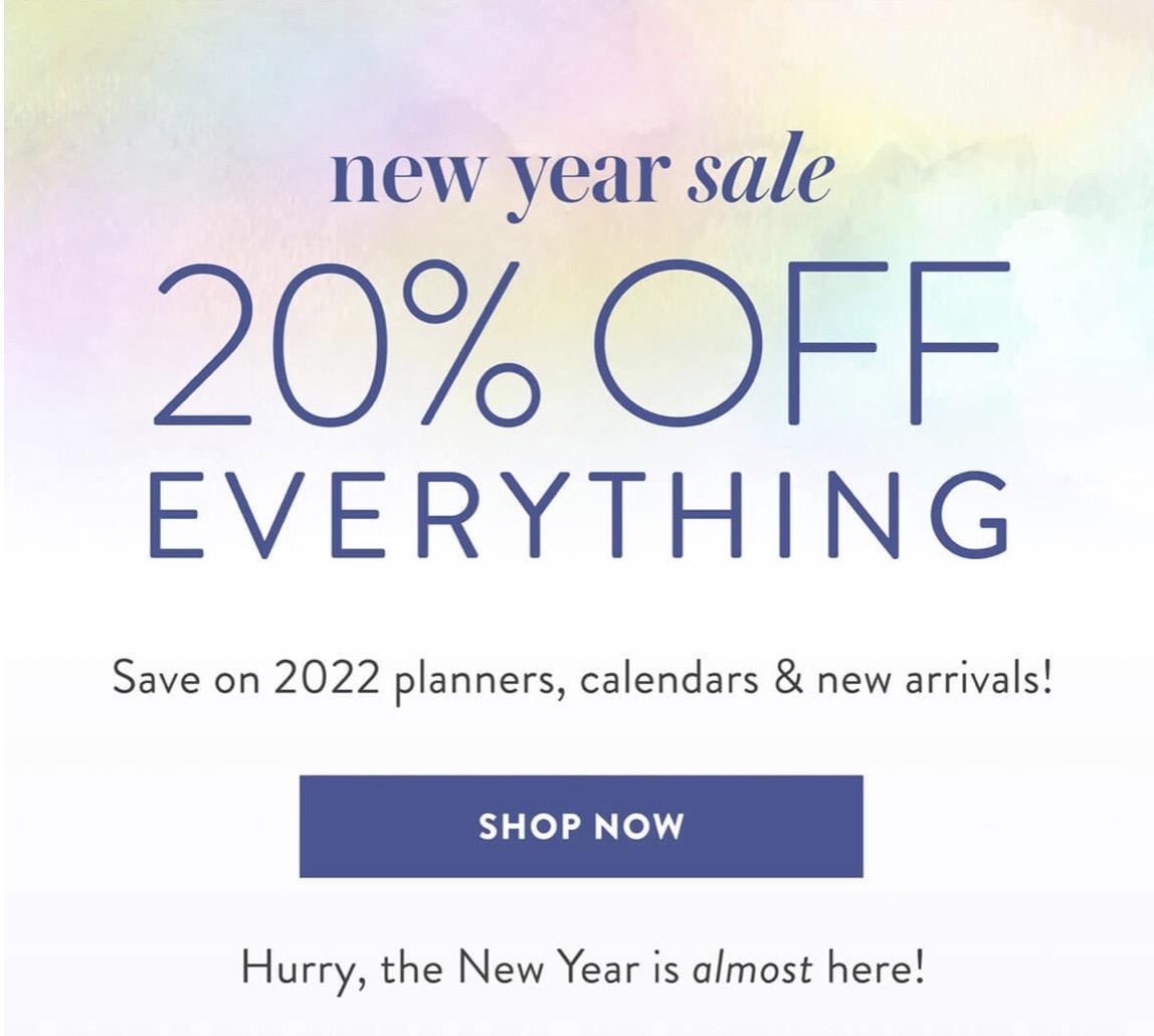 Erin Condren New Year Sale – Save 20% Off Sitewide!