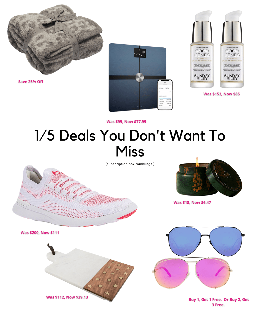 Deals You Don’t Want to Miss – 1/5