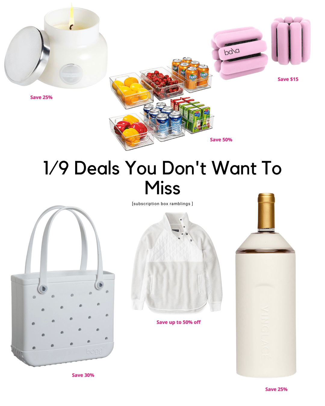 Deals You Don’t Want to Miss – 1/9