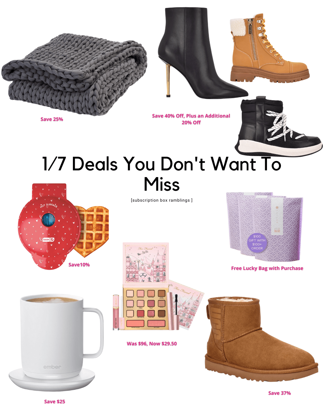 Deals You Don’t Want to Miss – 1/7