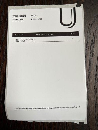 Uncommon James Monthly Mystery Item Review - Spring 2022