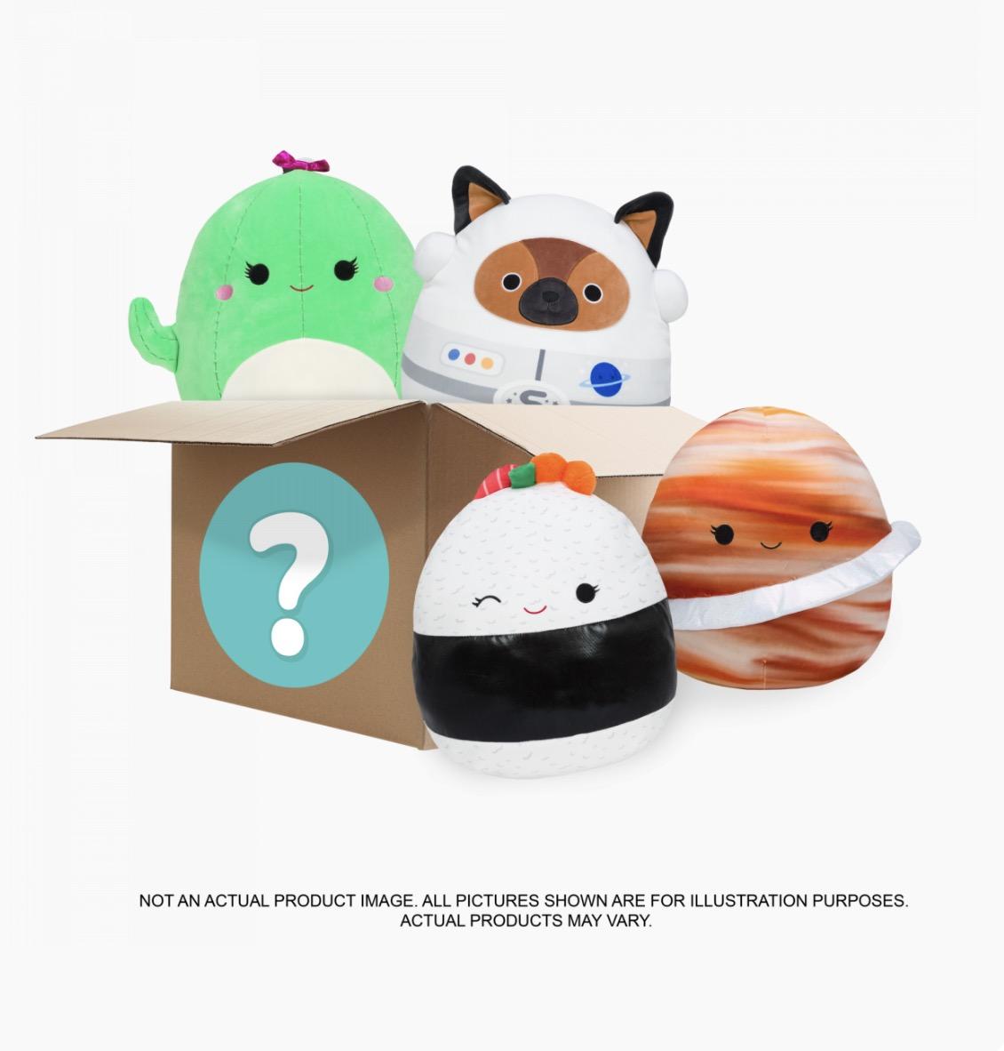 Squishmallows 5″ Plush Mystery Box, 5-Pack from Amazon