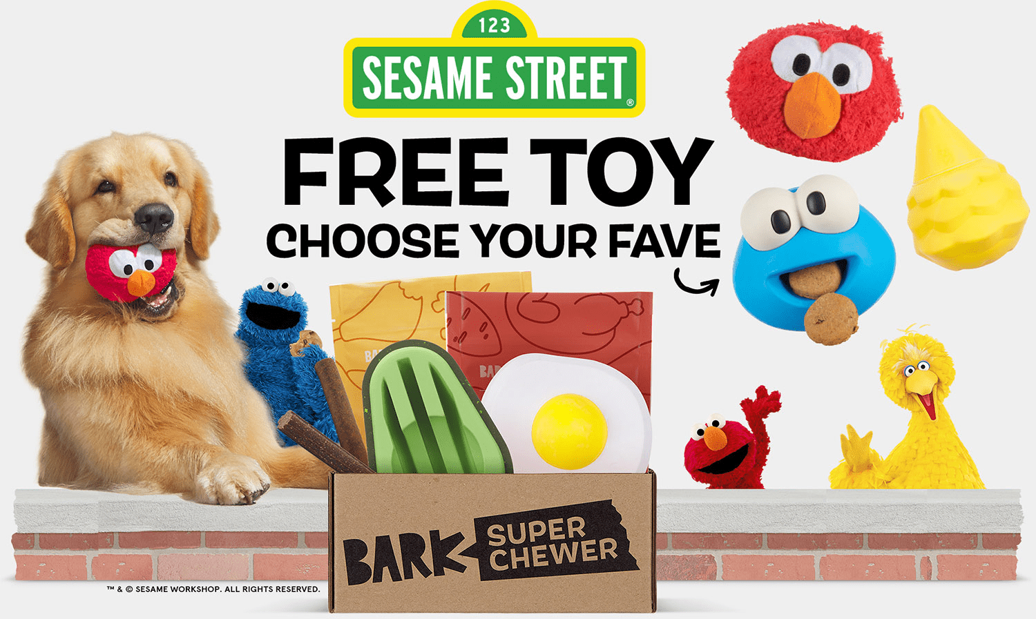 BarkBox Super Chewer Coupon Code – FREE Sesame Street Dog Toy!