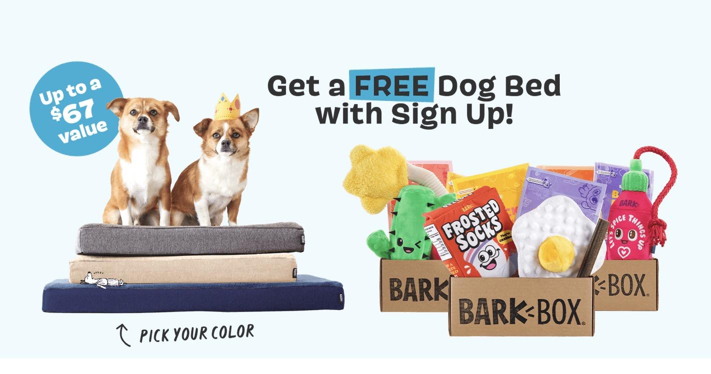 Barkbox – FREE Dog Bed with Multi-Month Subscription!
