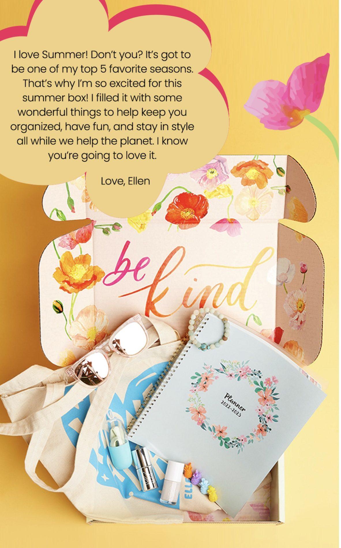 Read more about the article Be Kind by Ellen Summer 2022 Box – Full Spoilers + Coupon Code