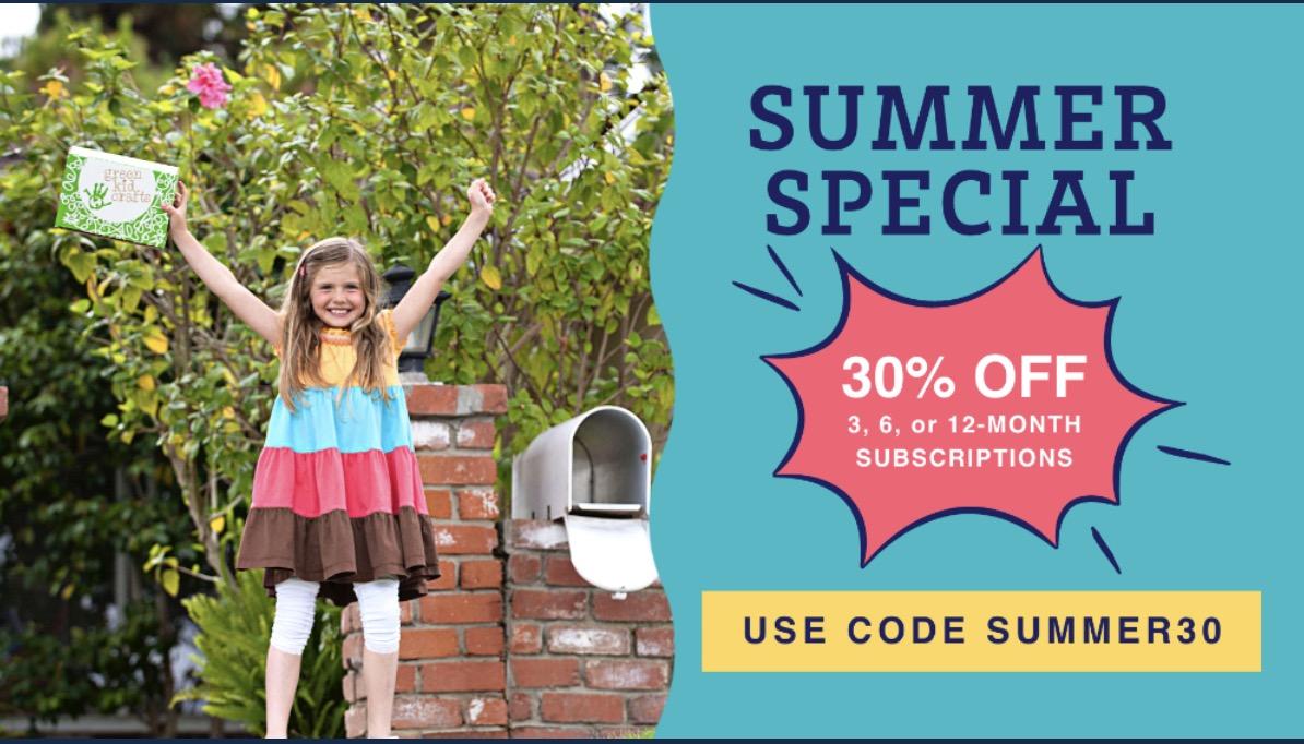 Green Kid Crafts Memorial Day Sale – Save 30% Off Subscriptions