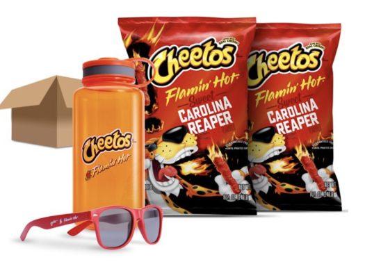 Read more about the article Cheetos Flamin’ Hot Sweet Reaper and Sunglasses and Water Bottle Bundle