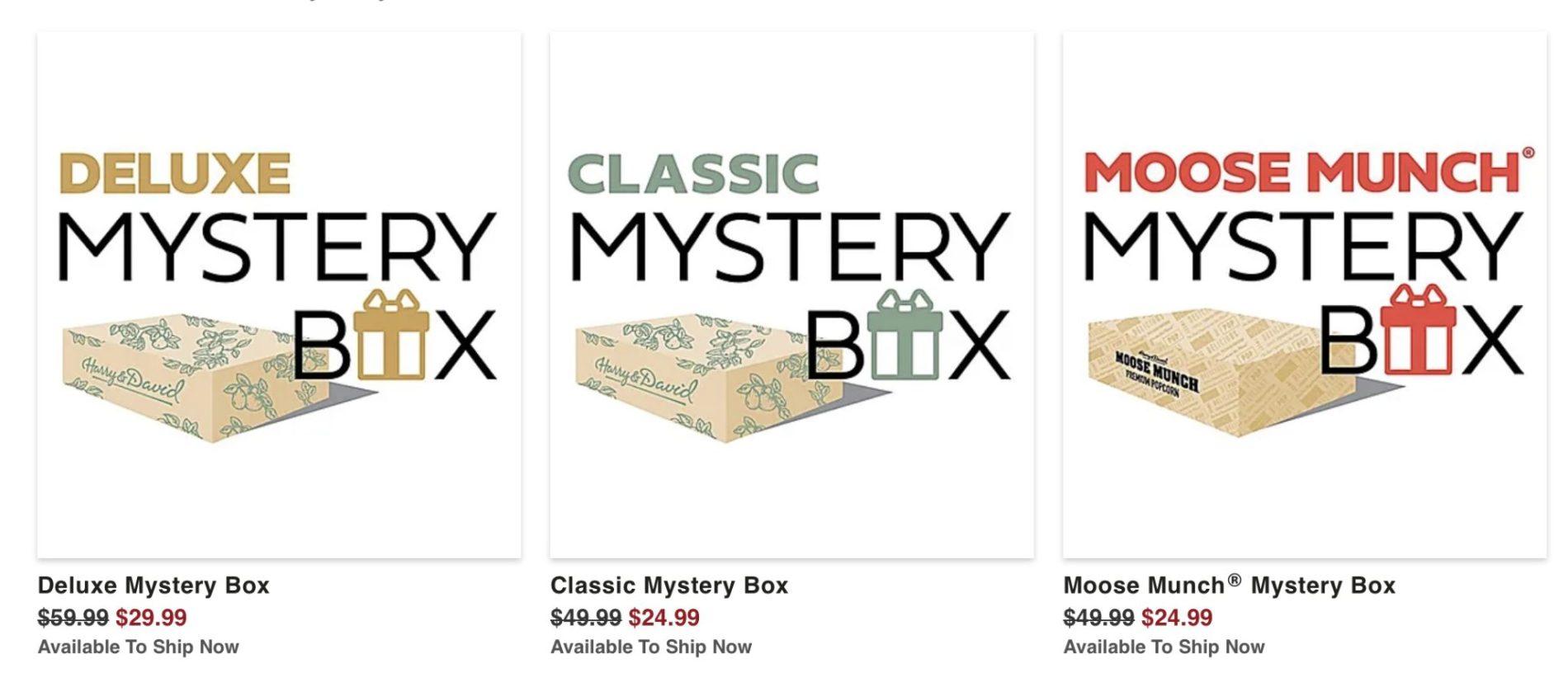 Harry & David Mystery Boxes!