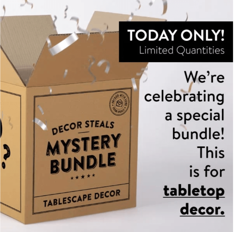 Decor Steals TABLESCAPE Mystery Bundle