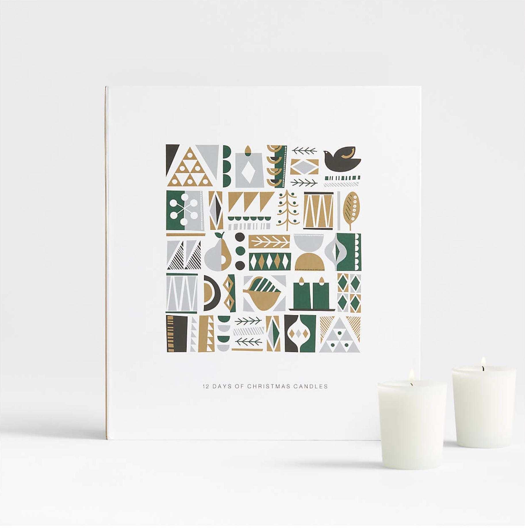 Crate and Barrel 12 Days of Christmas Candle Advent Calendar – Now Available