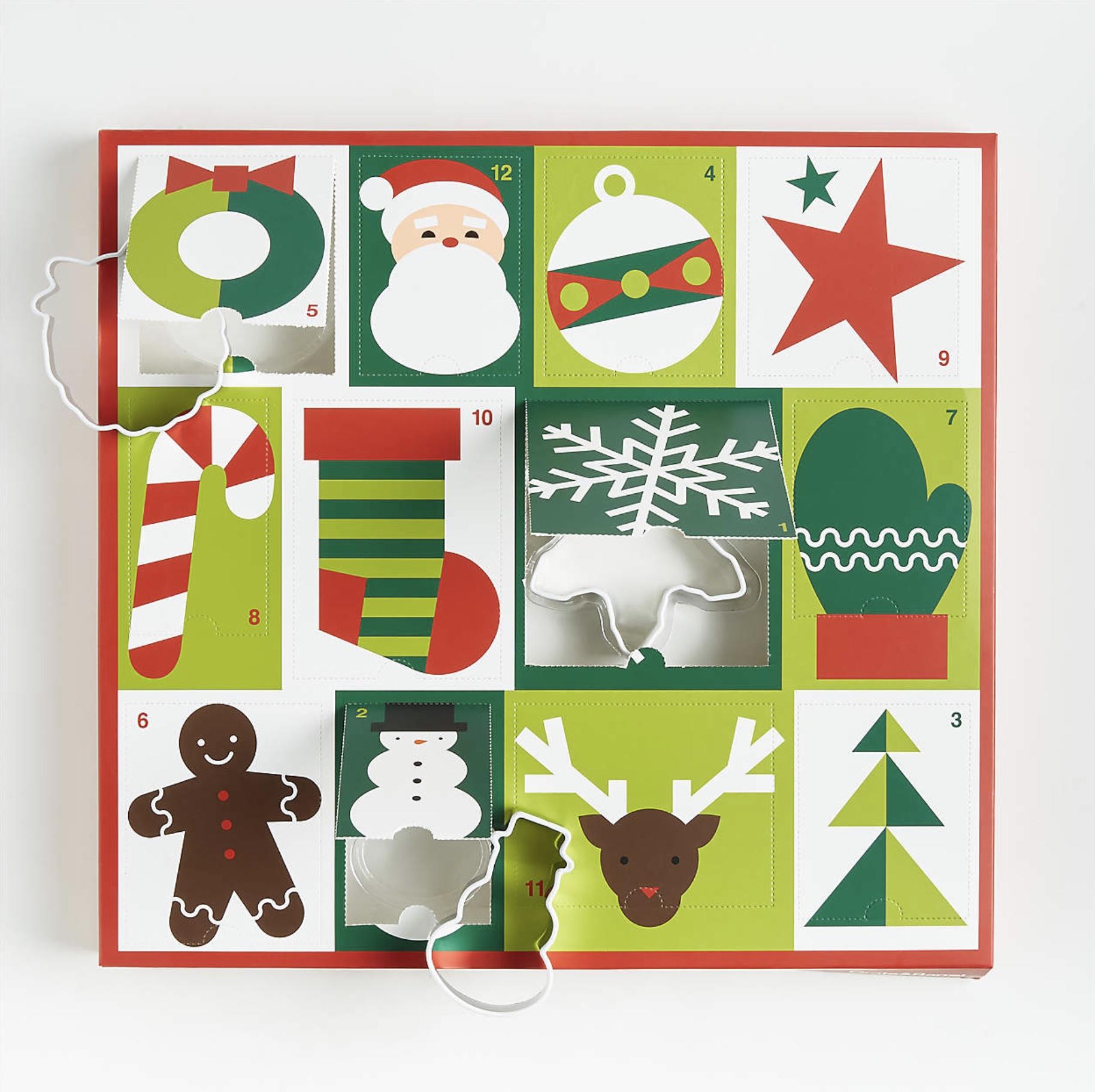 Crate and Barrel 12 Days of Christmas Cookie Cutter Advent Calendar – Now Available