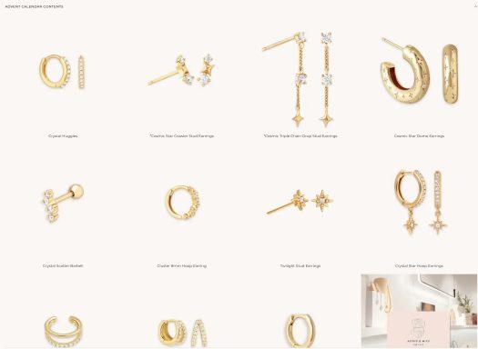 Astrid & Miyu 12 Day Jewelry Advent Calendar in Gold - Subscription Box  Ramblings