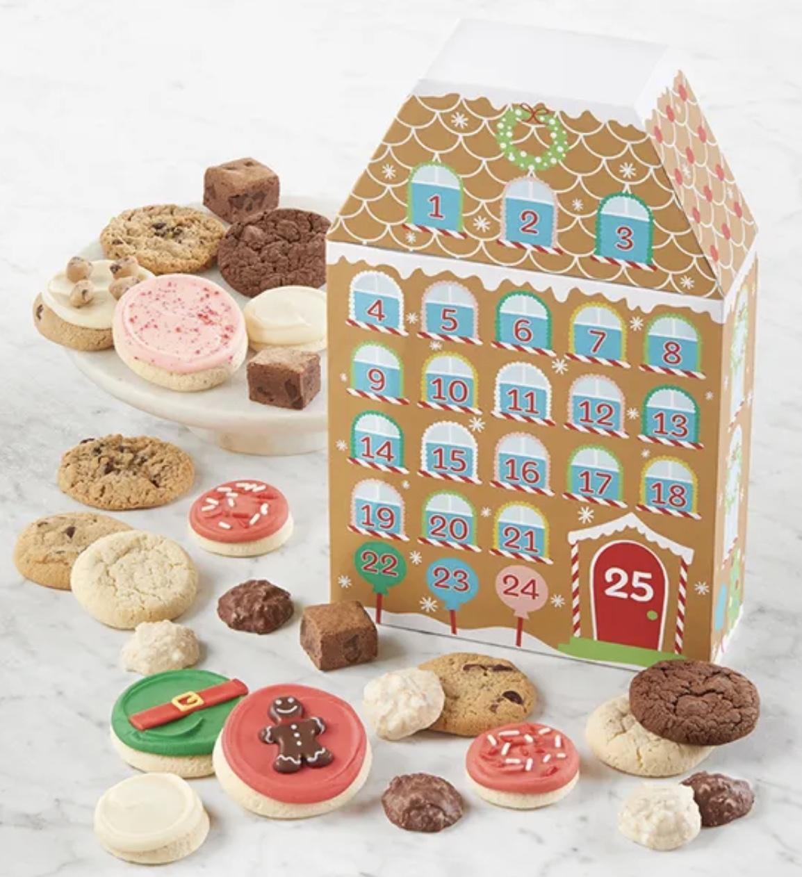 Cheryl s Cookies 25 Treats Of Christmas Gift Box Advent Calendar 