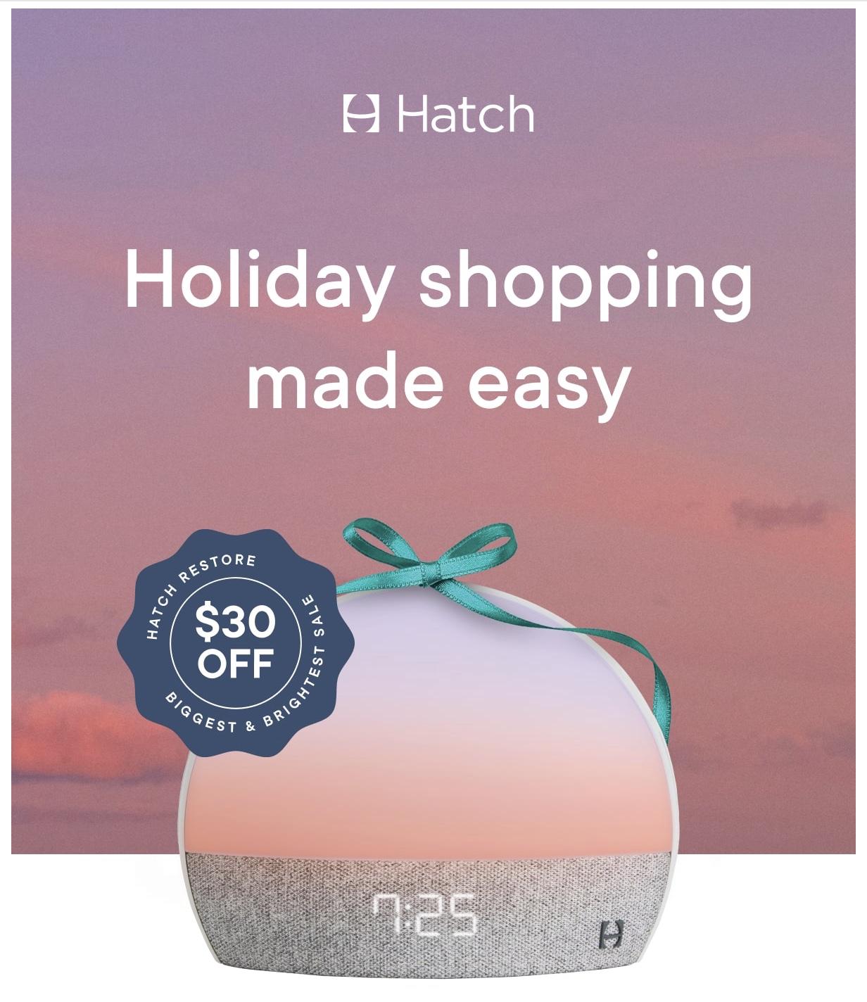 Read more about the article Hatch – Save $30 Off A Restore Smart Sleep Assistant