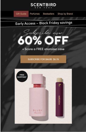 Read more about the article Scentbird Black Friday Sale – 60% Off + Free Case