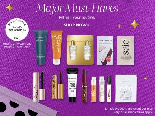Sephora - #BeautyInsiders: Get one full-size mask and 7 mystery samples  with any $25 purchase online. What will your sample-stocked bag contain?