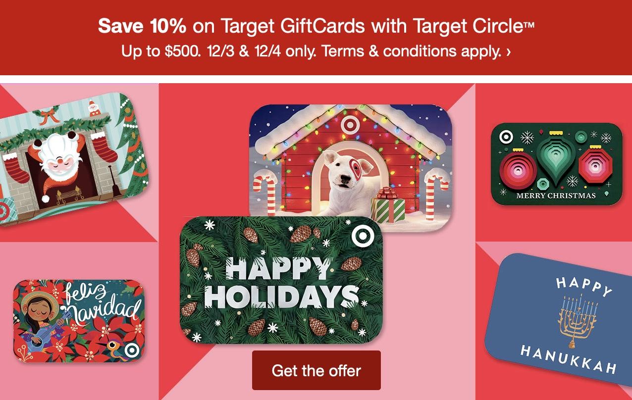 Read more about the article Target 10% Off Gift Cards – TODAY & TOMORROW ONLY