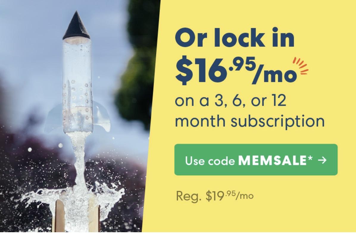 Read more about the article Kiwi Crate Memorial Day Sale – Save 20% Off Purchases or Subscribe for $16.95/month!