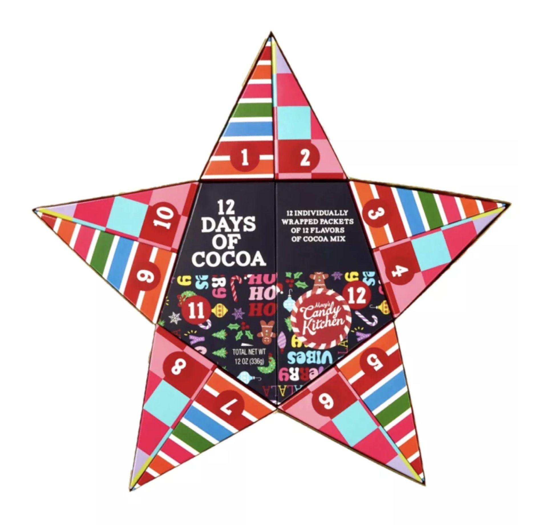 Read more about the article Macy’s Candy Kitchen Holiday 12 Days of Cocoa Star Gift Box Advent Calendar