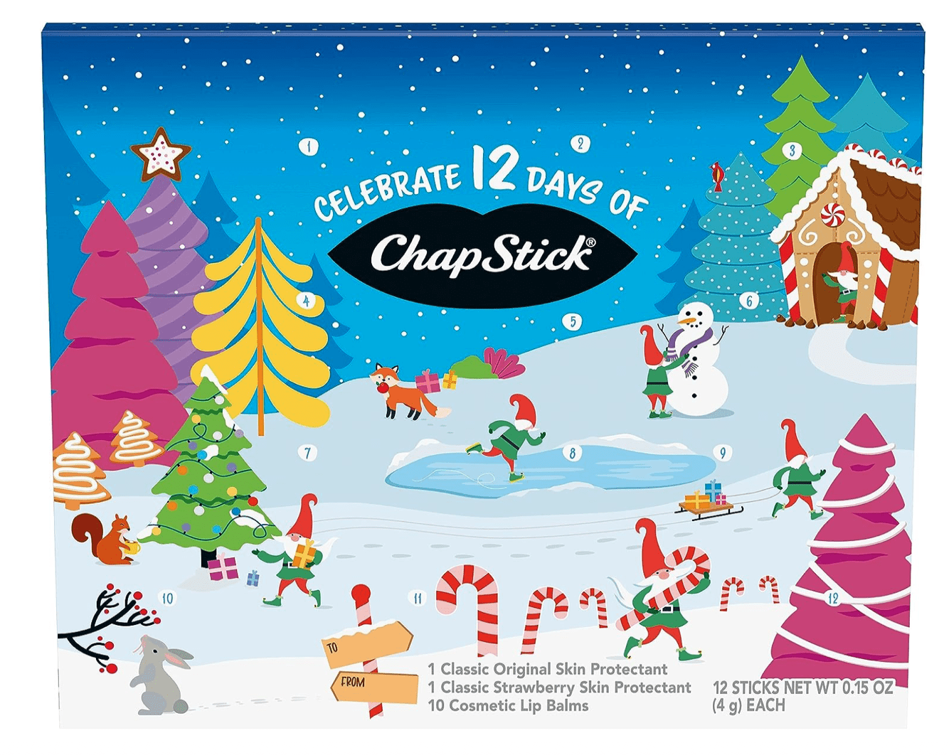Read more about the article 12 Days of ChapStick Holiday Advent Calendar Lip Balm Gift Set – Now Available